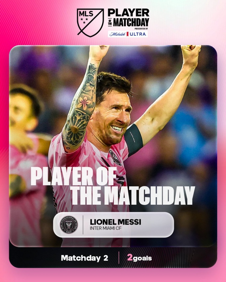 世界杯手机观看平台-马卡：梅西13次获得MLS本轮最佳，距追平纪录保持者多诺万仅差6次